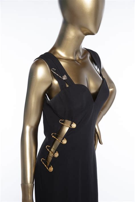 safety pin versace dress|gianni versace safety pin dress.